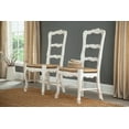 thumbnail image 1 of French Provincial Ladderback Mahogany Side Chairs (Set of 2), 1 of 3