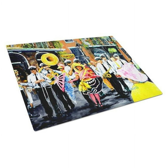 French Quarter Frolic Glass Cutting Board 12 in x 15 in