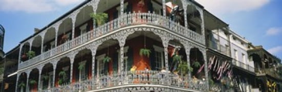 French Quarter New Orleans LA USA Canvas Art - Panoramic Images (36 x 12)