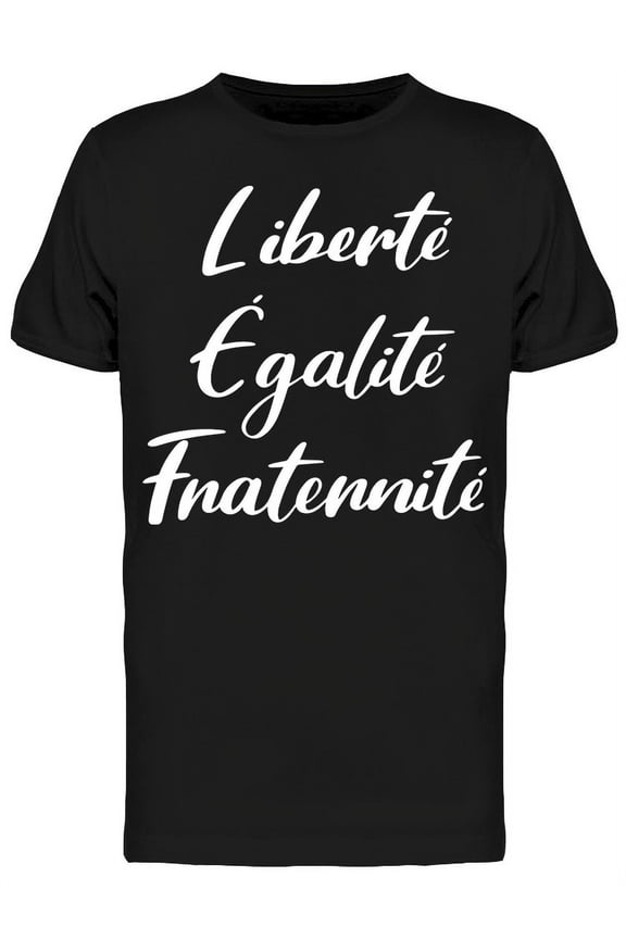 French Quote Font Design T-Shirt Men -Image by Shutterstock, Male Medium