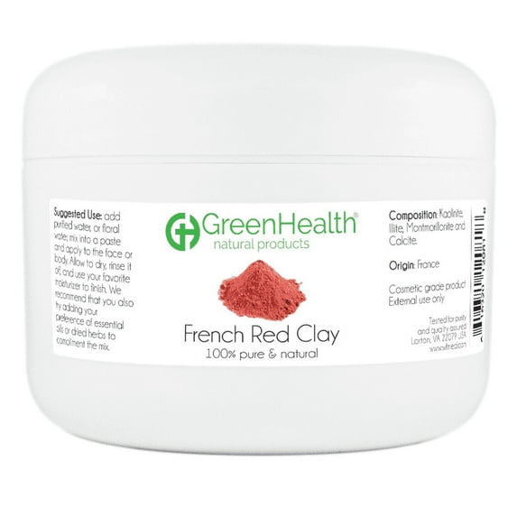 French Red Clay 6 oz Plastic Jar