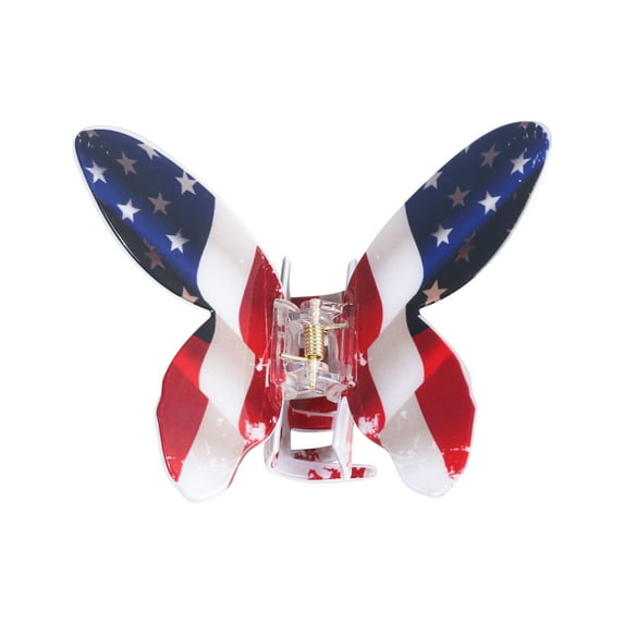 French Retro Hair Clip European Style Barrettes for Women Independence Day Accessory