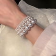 thumbnail image 1 of French Retro Simple Pearl Stretch Bracelet, 1 of 2
