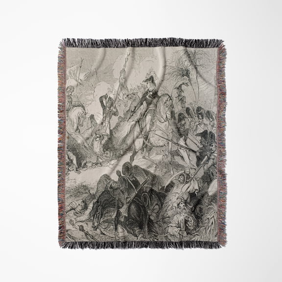 French Revolutionary Wars, Troops, Engraving, 1869 - Hi13 Pri0302 - Prisma, Woven Blanket