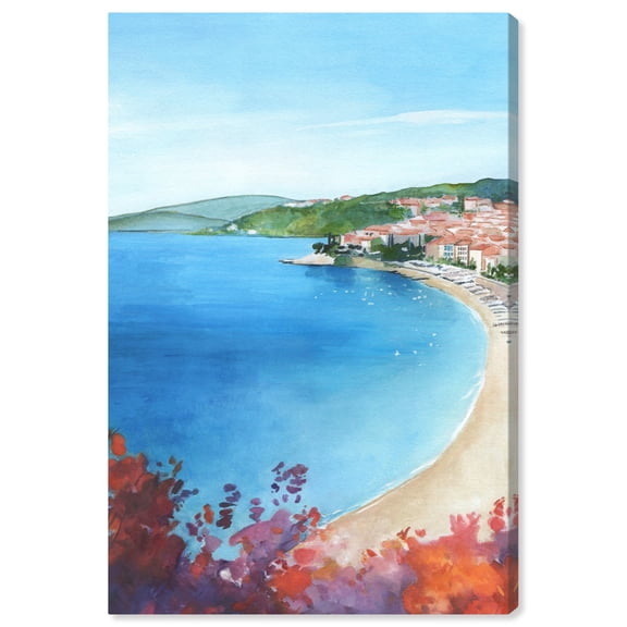 French Riviera Canvas Vibrant Coastal Wall Art by Art Remedy, Gallery Wrapped, 24" x 36"
