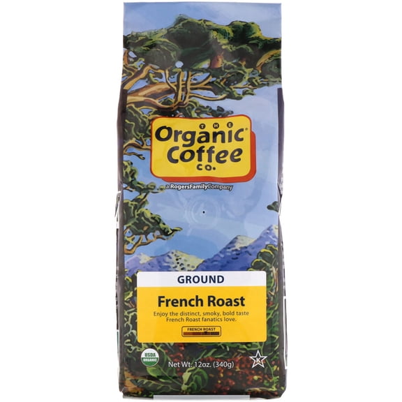Organic Coffee Coffee Organic Ground French Roast, 12 Oz