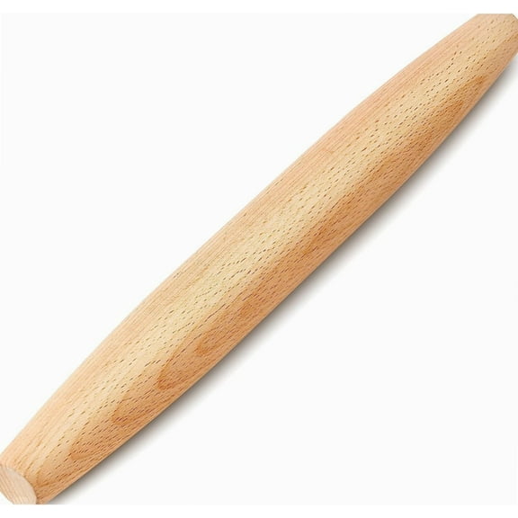French Rolling Pin for Baking - 11.8 Inches Beech Wood Tapered Rolling Pin Dough Roller for Pizza Dough, Pie Crust Cookie Fondant Dumpling
