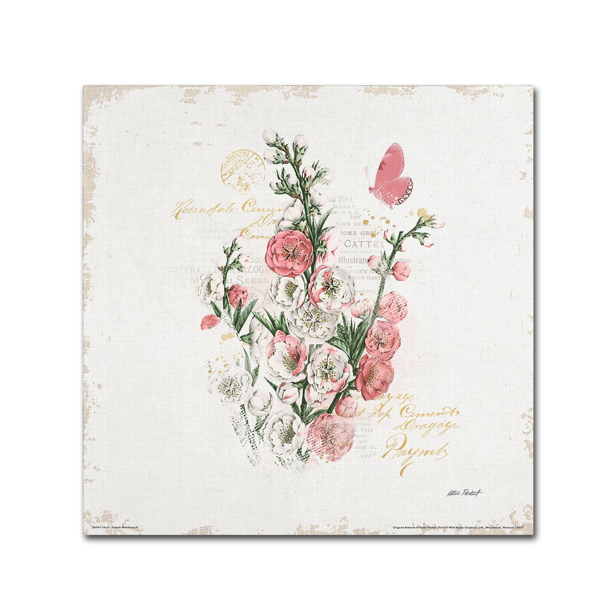 "French Romance III" Canvas Art by Katie Pertiet