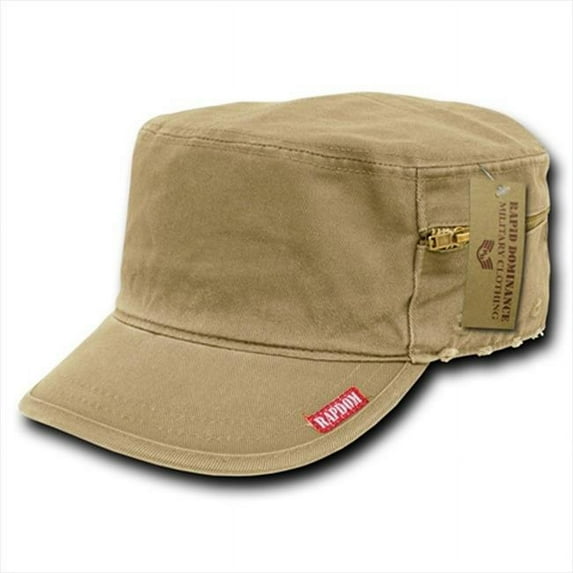 French Round Bill Caps, Khaki, S (037)