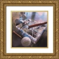 thumbnail image 1 of French-Roussia, Heather 15x15 Gold Ornate Wood Framed with Double Matting Museum Art Print Titled - After Golf II, 1 of 4