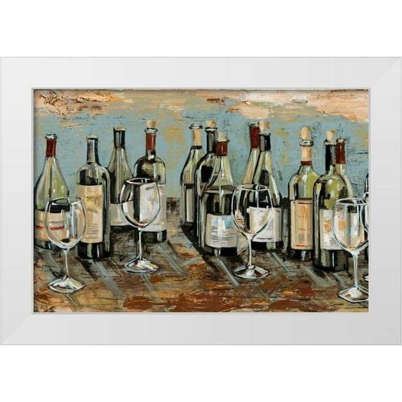 French-Roussia, Heather A. 14x11 White Modern Wood Framed Museum Art Print Titled - Wine Bar II