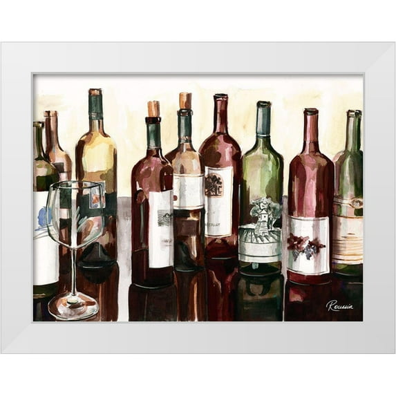 French-Roussia, Heather A. 18x15 White Modern Wood Framed Museum Art Print Titled - Auburn Wine Collection