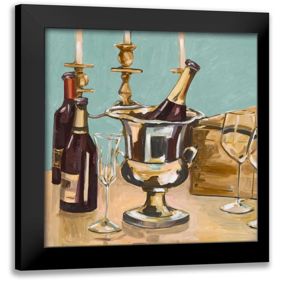 French-Roussia, Heather A. 20x20 Black Modern Framed Museum Art Print Titled - Dinner Party II