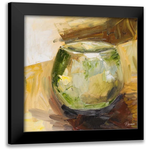 French-Roussia, Heather A. 20x20 Black Modern Framed Museum Art Print Titled - Jeweled Vases I