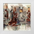thumbnail image 1 of French-Roussia, Heather A. 26x26 White Modern Wood Framed Museum Art Print Titled - Wine Selections, 1 of 4