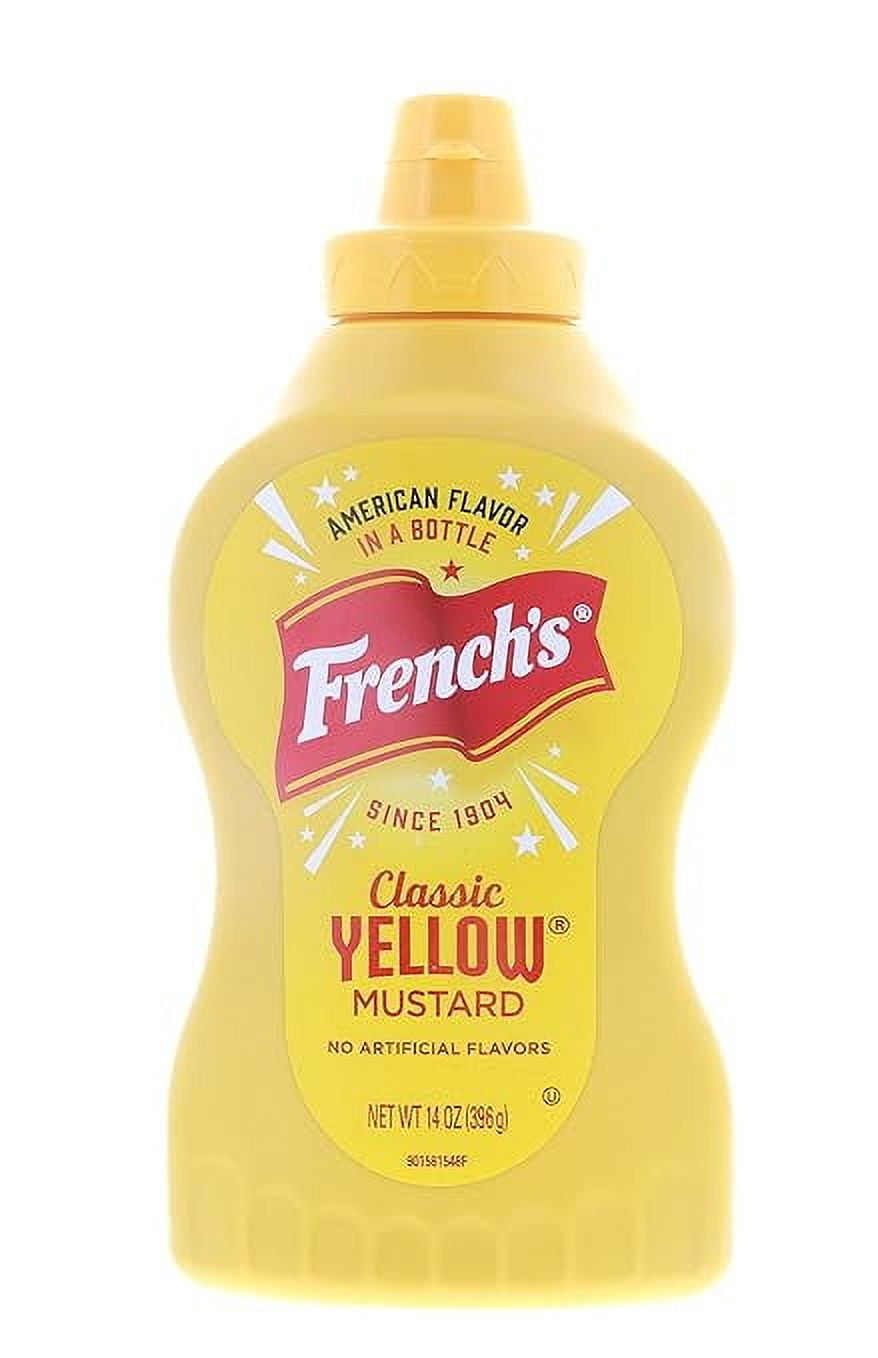 French'S Classic Yellow Mustard Squeeze Bottle, 14 Oz, 2 Pack