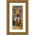 thumbnail image 1 of French School 10x18 Gold Ornate Wood Frame and Double Matted Museum Art Print Titled - The Last Supper (1490-1500), 1 of 4