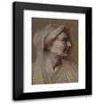 thumbnail image 1 of French School 11x14 Black Modern Framed Museum Art Print Titled - Head of an Old Woman (circa 1600), 1 of 5