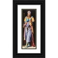 thumbnail image 1 of French School 11x24 Black Ornate Framed Double Matted Museum Art Print Titled: King Solomon (circa 1520), 1 of 5
