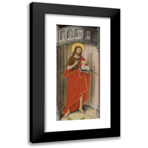 French School 13x24 Black Modern Framed Museum Art Print Titled - Saint John the Baptist (1490-1500)