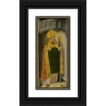 thumbnail image 1 of French School 13x24 Black Ornate Framed Double Matted Museum Art Print Titled: Saint Honore (1490-1500), 1 of 5