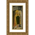 thumbnail image 1 of French School 13x24 Gold Ornate Framed and Double Matted Museum Art Print Titled - Saint Honore (1490-1500), 1 of 4