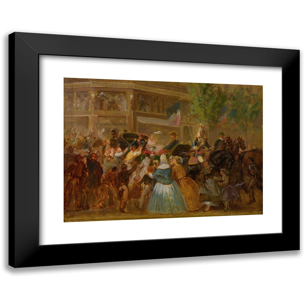 French School 14x11 Black Modern Framed Museum Art Print Titled ...