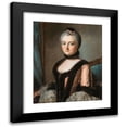 thumbnail image 1 of French School 20x24 Black Modern Framed Museum Art Print Titled - Presumed Portrait of the Duchess of Beuvron, Born Rouille (18th Century), 1 of 5
