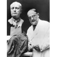 thumbnail image 1 of French Sculptor Francois Cogne With His Bust Of Benito Mussolini History (24 x 36), 1 of 2