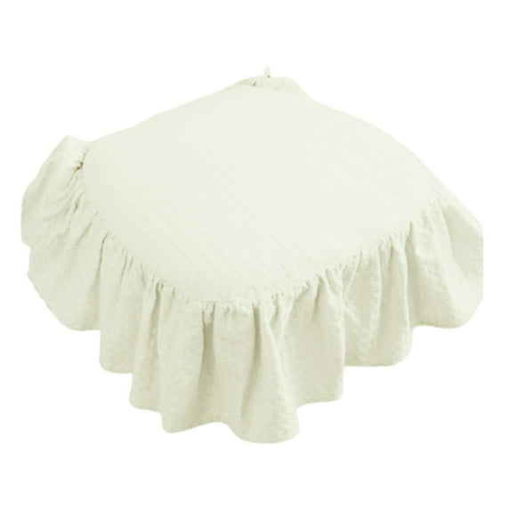 French Seat Cushion Fabric Non- Soft Chair Pad Ruffled Design for Kitchen and Wooden Seats