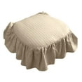thumbnail image 1 of French Cotton Simple Seat Cushion, Seat Cushion Fabric Not Soft Chair Pad Ruffled Chair Cushions with Ties, and Cotton Filled for Kitchen and Officewooden Dinner Chair 17.72 x 16.94 Inch, 1 of 4