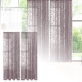 thumbnail image 1 of French Semi-Lace Window Curtain with Rod Pocket Design for Living Room, 75x60 cm, 1 of 9