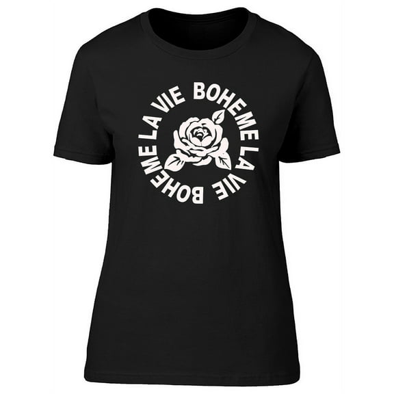 French Slogan Boheme Graphic T-Shirt Women -Image by Shutterstock, Female Small