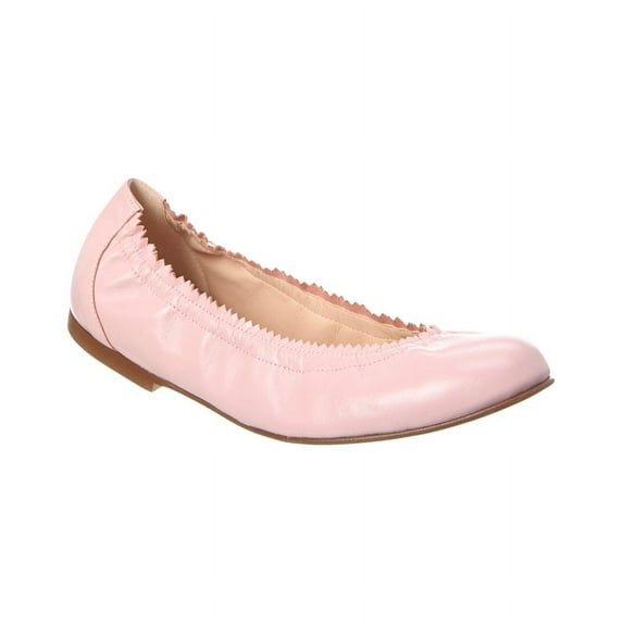 French Sole Cecila Leather Flat, 6, Pink