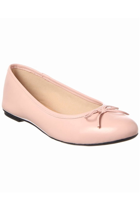 Emerald Leather Flat, 6, Pink