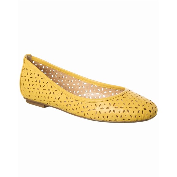 French Sole Leyla Laser Cut Leather Flat, 6.5