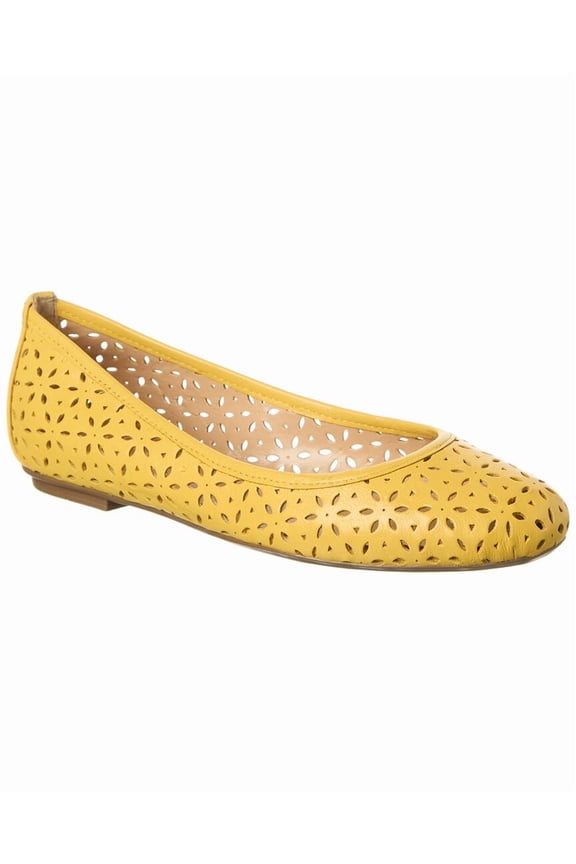 Leyla Laser Cut Leather Flat, 7.5