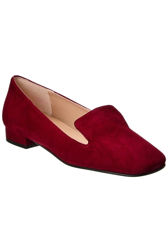 Zooey Suede Flat, 8.5, Red