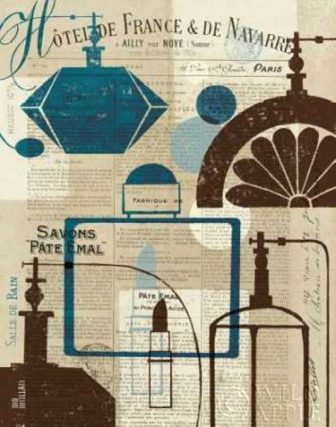 French Spa I Canvas Art - Michael Mullan (22 x 28)