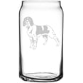 thumbnail image 1 of French Spaniel Dog Themed Etched All Purpose 16oz Libbey Can Glass, 1 of 1