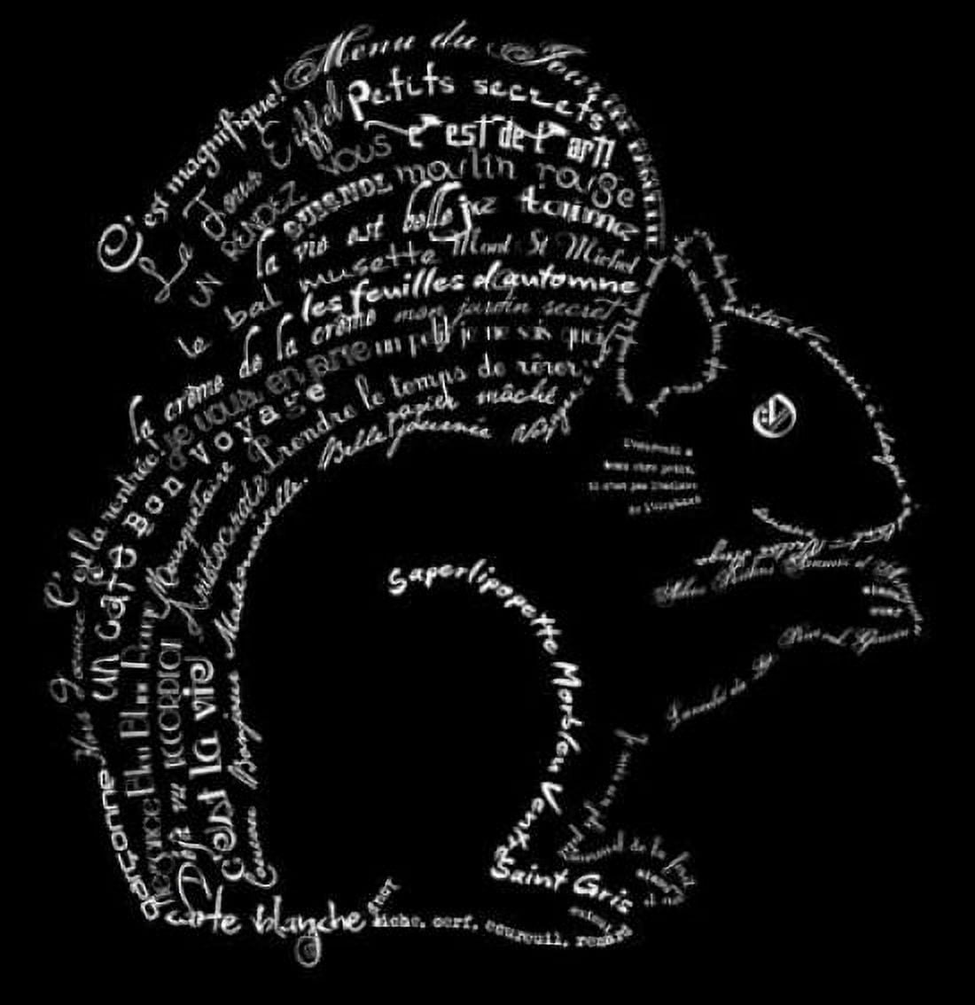 French Squirel Black Canvas Art - Marion De Lauzun (24 x 24)
