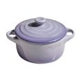 thumbnail image 1 of French Style Covered Ceramic Soup Bowl with Double Handles, Oven Safe Small Casserole for Onion Soup Stew Oatmeal Pasta Large, 1 of 7
