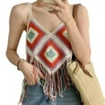 thumbnail image 1 of French Style Cropped Tops Crochet Sleeveless Casual Boho Camisole for Women Girl, 1 of 13
