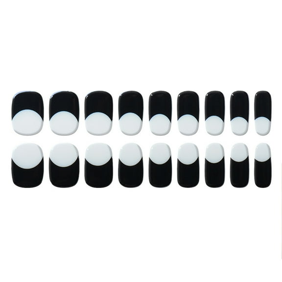 French Style Gel Nails Stickers Gradient Nails Polish Strips Manicures Stickers Nail Wraps Semi Cured Gel Nail Strips