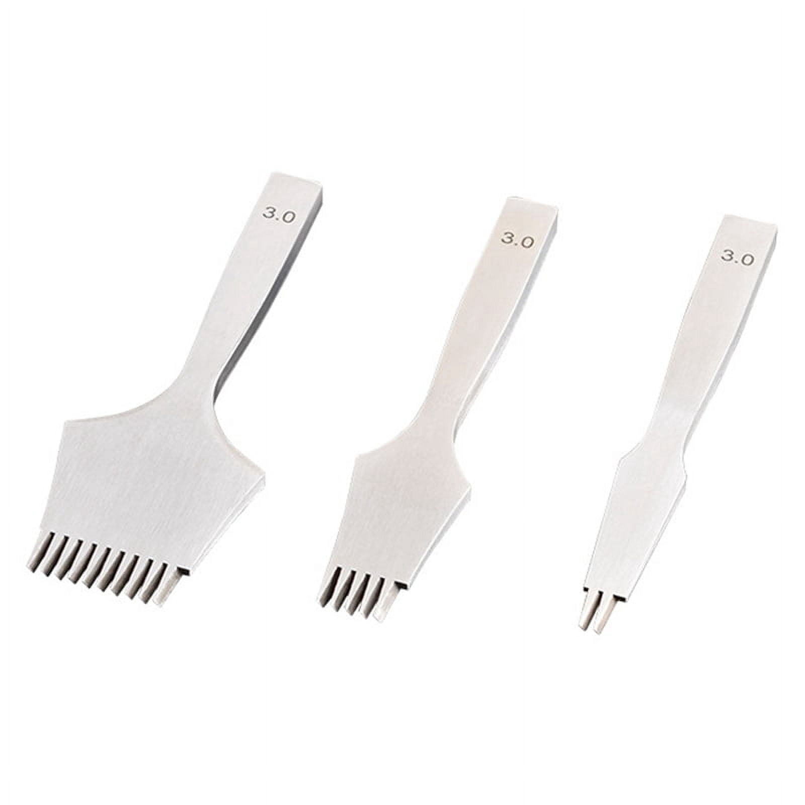 French Style Leather Chisel Polished Die-Steel Chisel Punching Tool Kits for Leather Working 3mm