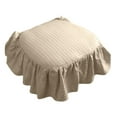 thumbnail image 1 of French Style Seat Cushion - Non- Soft Chair Pad with Ruffles, Ties & Filling for Kitchen, Office & Wooden Dinner Chairs, 1 of 5
