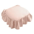 thumbnail image 1 of French Style Seat Cushion - Non- Soft Chair Pad with Ruffles, Ties & Filling for Kitchen, Office & Wooden Dinner Chairs, 1 of 5