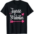 thumbnail image 1 of French Teacher Valentines Day Shirt Joyeuse Saint Valentin T-Shirt, 1 of 4
