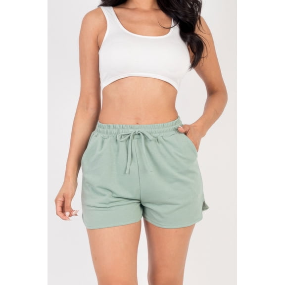 FASHNZFAB Women's French Terry Shorts,Size M