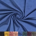 thumbnail image 1 of LitLook French Terry Suede Knit Fabric by the Yard - 65" Wide Brushed Suede for Dresses, Coats, Jackets, Hoodies, Loungewear - Indigo, 1 of 6